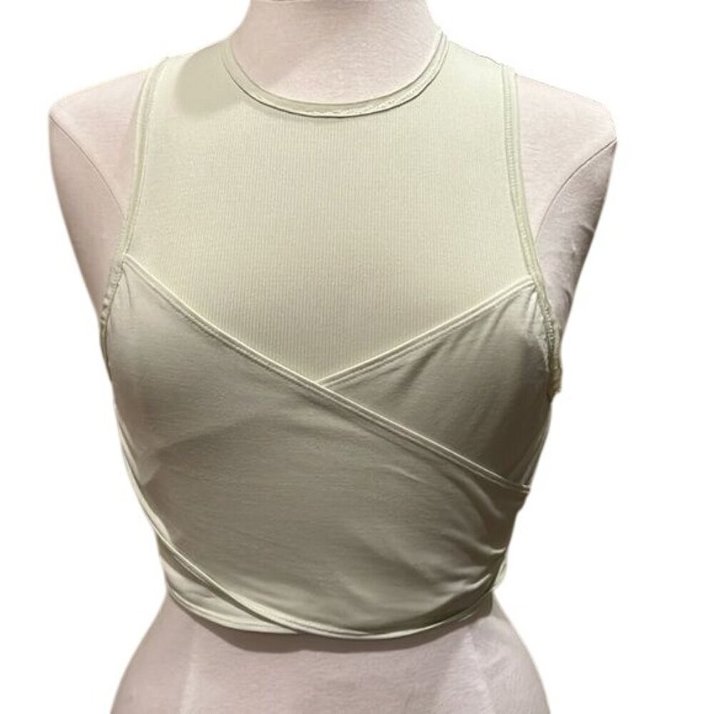 Free People Movement Just My Type Pastel Green Ribbed Crop Top - Picture 4 of 10